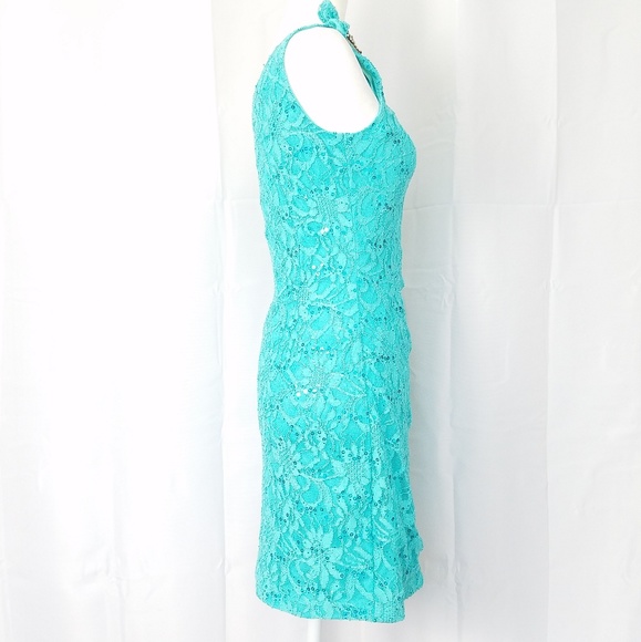 COPY - NWT Hailey Adrianna Papell Sequined Lace Dress - Picture 8 of 8